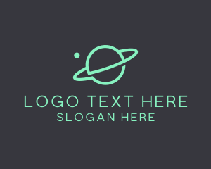 Exploration - Green Minimalist Planet logo design