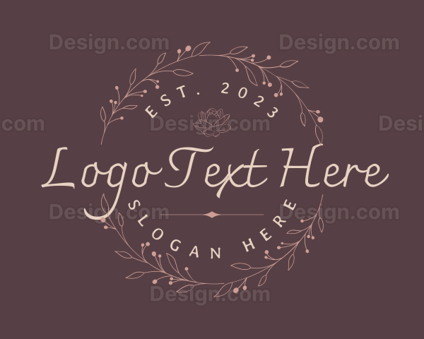 Elegant Floral Style Logo