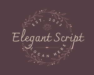 Elegant Floral Style logo design