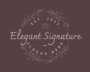 Elegant Floral Style logo design