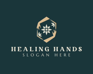 Flower Hand Therapy logo design