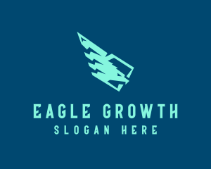 Eagle Lightning Bird logo design