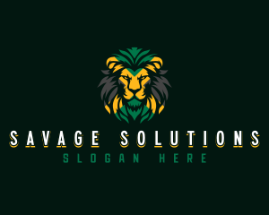 Lion Safari Animal logo design