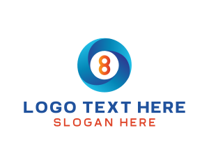 Blue Ring Number 8 logo