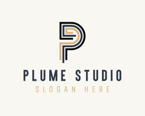 Creative Studio Letter P logo design