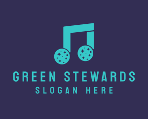 Green Space Music  logo design