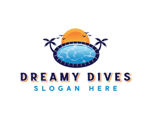 Sunset Summer Pool logo