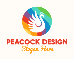 Rainbow Peacock logo