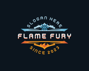 Flame Ice Ventilation logo design