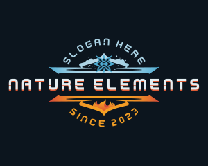 Flame Ice Ventilation logo design