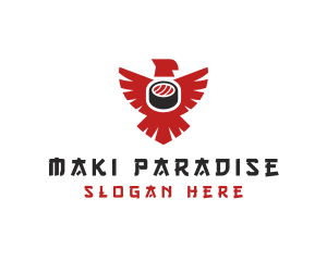 Eagle Maki Restaurant logo design