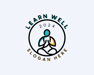 Human Yoga Wellness logo design