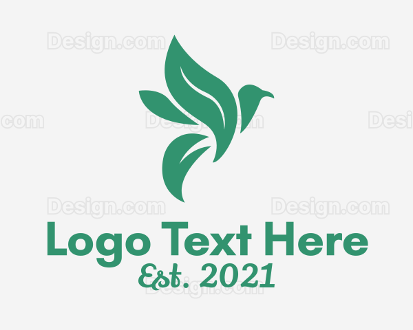 Eco Nature Bird Logo