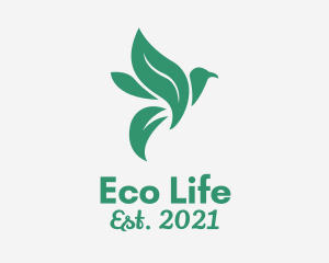 Eco Nature Bird  logo design