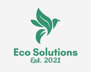 Eco Nature Bird  logo design