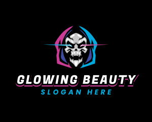 Skull Gaming Neon Logo