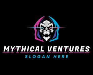 Skull Gaming Neon logo