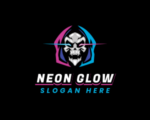 Skull Gaming Neon logo