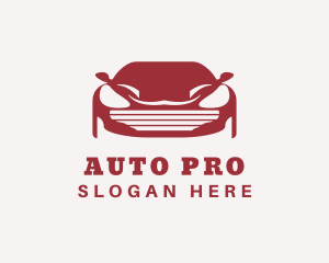 Auto Racing Car Logo