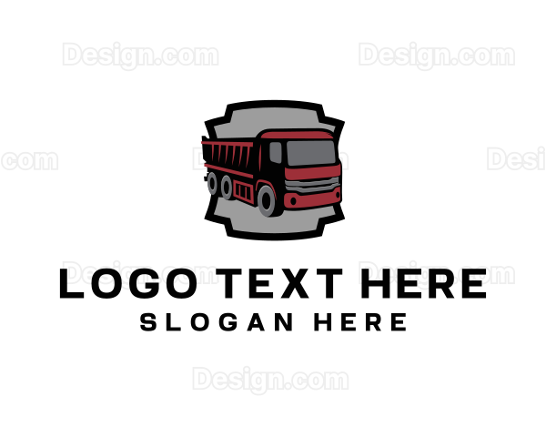 Dump Truck Vehicle Logo