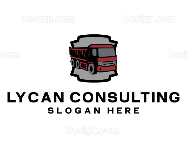 Dump Truck Vehicle Logo