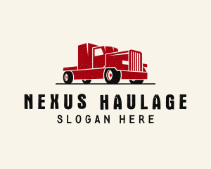 Trailer Truck Vehicle logo design