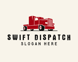 Trailer Truck Vehicle logo design