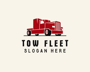 Trailer Truck Vehicle logo design