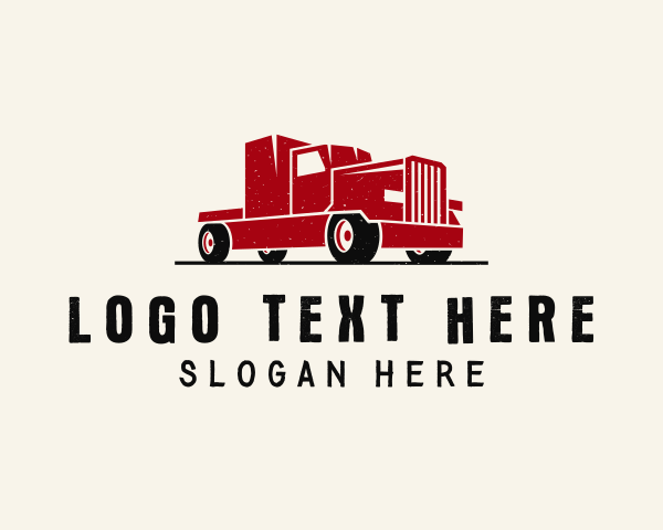 Trailer Truck Vehicle logo