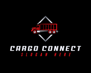 Cargo Truck Courier logo design