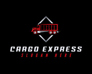 Cargo Truck Courier logo design