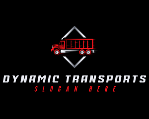 Cargo Truck Courier logo design