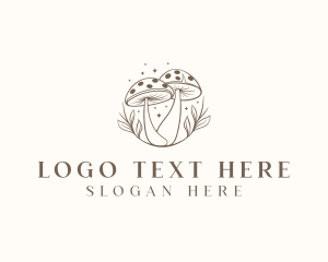 Mushroom Organic Fungus logo