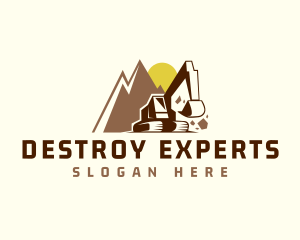 Excavator Mountain Demolition logo