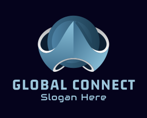 Technology 3D Gaming Globe logo