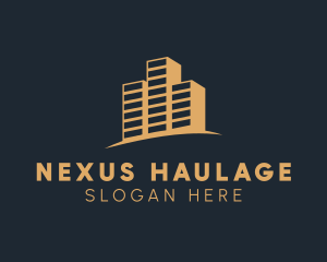 Minimalist Company Building logo design