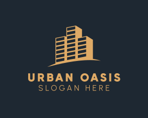 Minimalist Company Building logo design