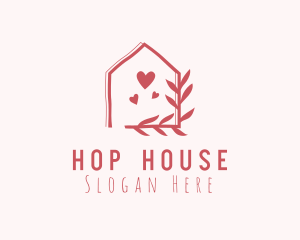 Romantic Dating Garden House logo design