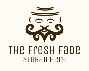 Bearded Father Face logo design