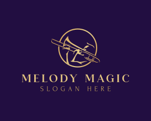 Musical Trumpet Instrument logo design