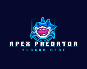 Aquatic Predator Shark logo design