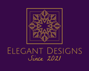 Elegant Star Frame  logo design