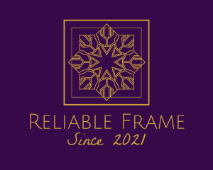 Elegant Star Frame  logo design