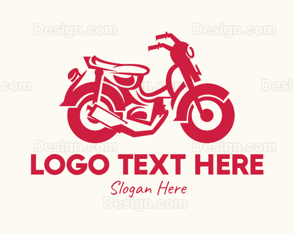 Red Motorcycle Ride Logo