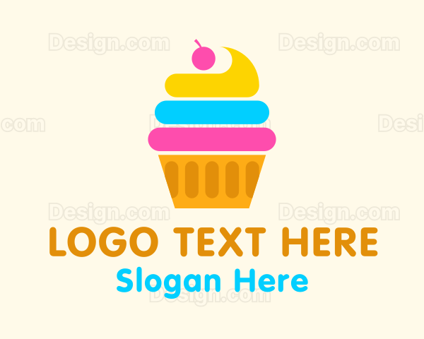 Modern Cupcake Pastry Logo