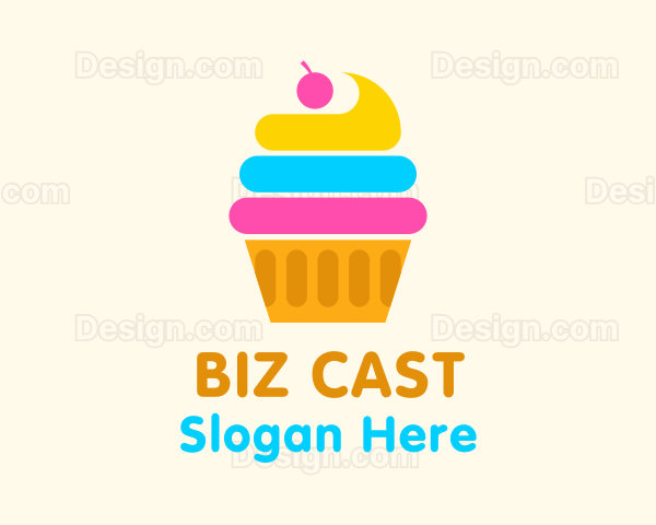 Modern Cupcake Pastry Logo