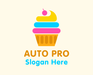 Modern Cupcake Pastry Logo