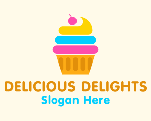 Modern Cupcake Pastry logo design