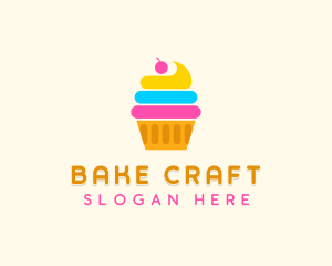 Modern Cupcake Pastry logo design