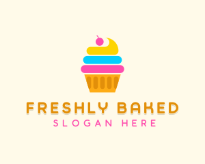 Modern Cupcake Pastry logo design